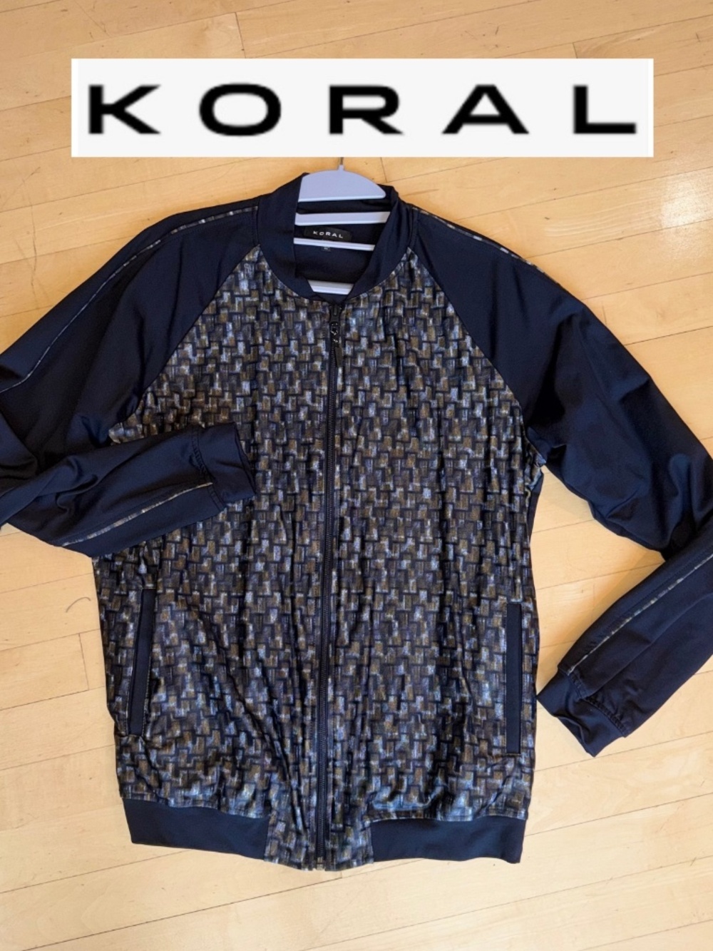 KORAL Hurdle Geometric bomber jacket, M, CB2600